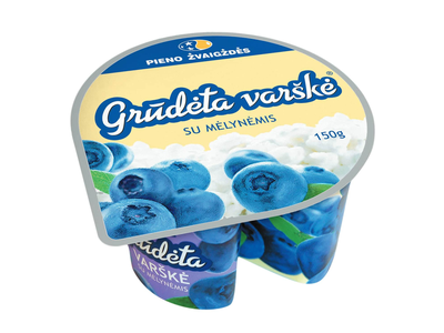 Grūd. varškė su mėl. PIENO ŽVAIGŽDĖS, 7%,150g