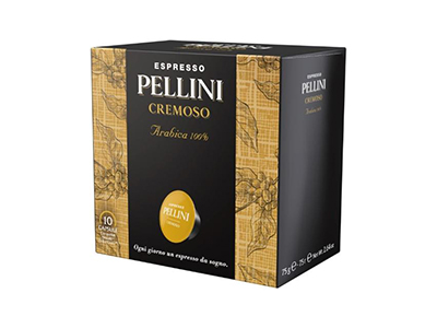 Kavos kapsulės PELLINI Cremoso, 10x7,5g