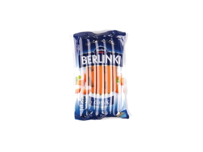 Virtos rūkytos kiaulienos dešrelės BERLINKI Classic, II rūšis, 250 g