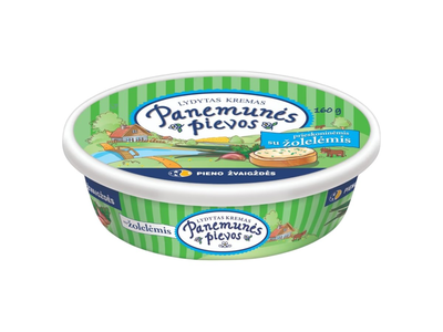 Panemunės Pievos Lydytas kremas su žolelėmis, 160 g