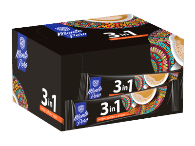 Tirpiosios kavos gėrimas MONTE PERO 3 IN 1, 490 g
