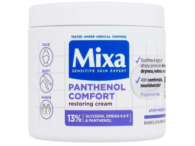 Kūno kremas Mixa Panthenol Comfort, 400 ml