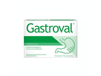 Gastroval kietosios kapsulės N15