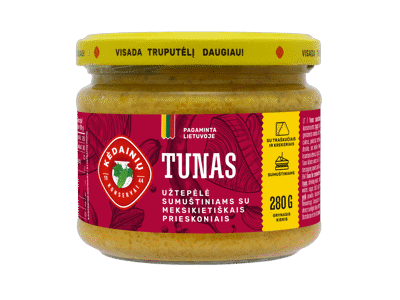 KĖDAINIŲ tunai su meksikietiškais priesk. sumuštiniams tepti, 280 g