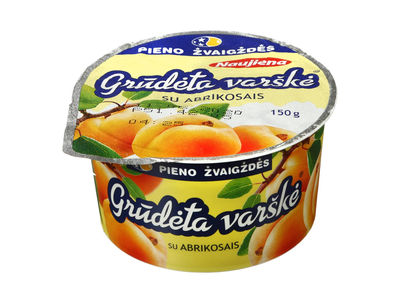 Varškė su abrikos. PIENO ŽVAIGŽDĖS,150g