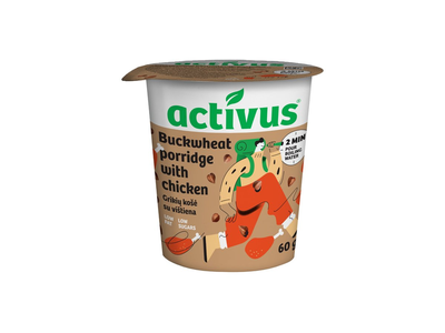 Activus grikių košė su vištiena, 60 g