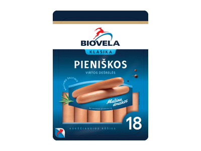 Virtos pieniškos dešrelės BIOVELA, Aukščiausia rūšis, 780 g