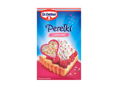 Cukriniai pabarstukai DR.OETKER, spalvoti rutuliukai, 80 g