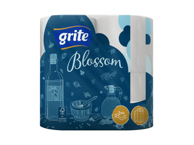 Popieriniai rankšluosčiai GRITE BLOSSOM, 2 vnt., 2 vnt.
