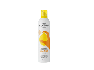 Purškiamas ypač grynas alyvuogių aliejus MANTOVA, citrinų skonio, 200 ml