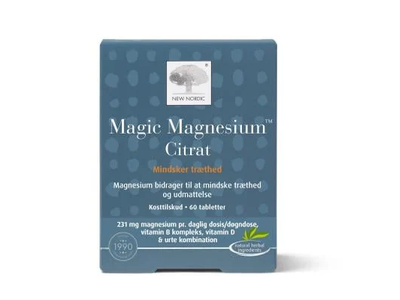 NEW NORDIC Magic Magnio citratas, 700 mg, N60