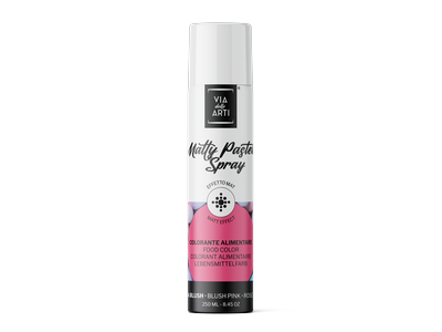 Maistiniai purškiami dažai MATTY SPRAY, pastelinės rausvos spalvos Blush Pink, azo free, 250 ml