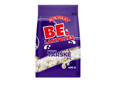 Varškė ROKIŠKIO BE LAKTOZĖS, 400 g