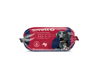 Šunų ėdalas su jautiena LOVETT 400g, 400 g