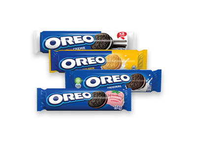 Sausainiai OREO (4 rūšių), 154 g, 157 g