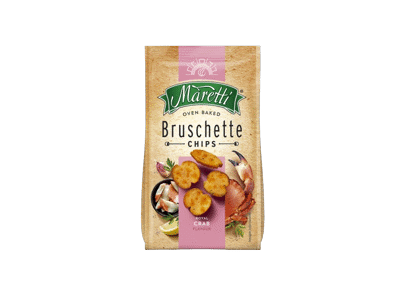 Duonos traškučiai MARETTI krabų skonio, 70 g
