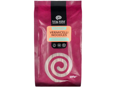 Ekologiški rudujų ryžių vermišeliai KING SOBA, 250 g