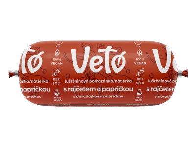 Augalinis paštetas su pomidorais ir paprikomis VETO, 100 g
