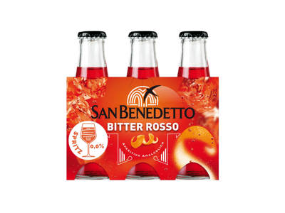 Gazuotas gėrimas SAN BENEDETTO BITTER ROSSO, 0,098L x 6 butelis