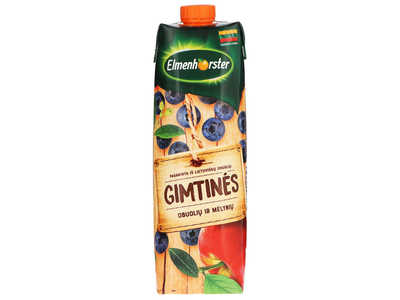 GIMTINĖS obuolių ir mėlynių gėrimas ELMENHORSTER (30%), 1 l