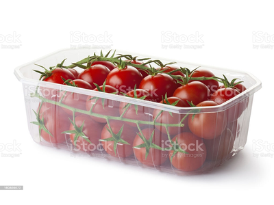 Pomidorai, vyšniniai, su šaka, fasuoti,I klasė, 500 g