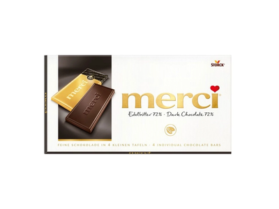 Šokoladas MERCI EDELBITTER 72%, 100 g