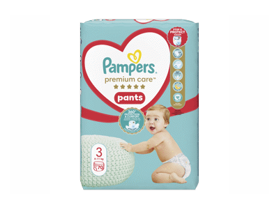 Sauskelnės-kelnaitės PAMPERS Premium Care Pants, Jumbo Pack Plus, 3 dydis, 70 vnt.