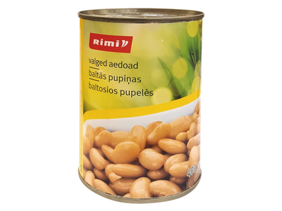 Baltosios pupelės RIMI, 400 g / 240 g