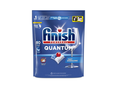 Indaplovių kapsulės FINISH QUANTUM ALL IN 1 FRESH, 80 vnt