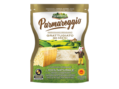 Kietasis sūris Parmigiano Reggiano PARMAREGGIO, tarkuotas, 30 mėn, PDO, SGN, 60 g