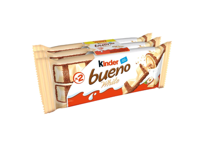 Vafliniai batonėl. KINDER BUENO WHITE, 117 g