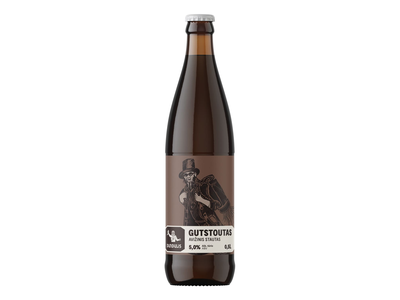Alus GUTSTOUTAS OATMEAL STOUT, 5,0 %, 0,5 l