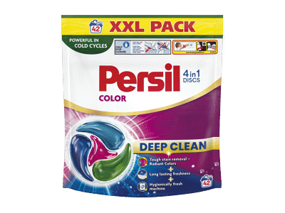Skalbimo kapsulės "PERSIL DISCS Color" 42 skalbimai