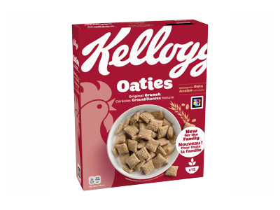 Dribsniai KELLOGG'S OATIES ORIGINAL CRUNCH, 360 g