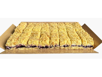 Šaldytas varškės pyragas su mėlyniu įdaru (16vnt x ~170g), 2,72kg