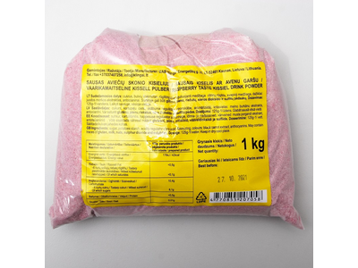 Kisielius KLINGAI, aviečių skonio,  be dažiklių, 1 kg