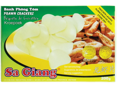 Krevečių traškučiai SA GIANG, kepimui, 200 g