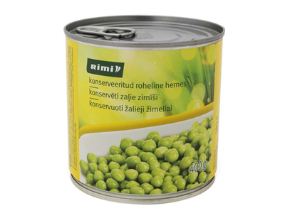 Konservuoti žalieji žirneliai RIMI, 400g/280g