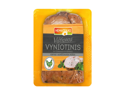 Virtas vištienos vyniotinis su česnakais ir pipirais, a. r., 1 kg