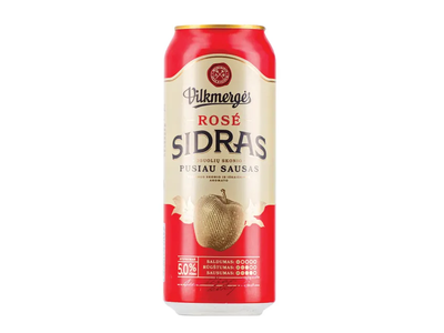 Sidras VILKMERGĖS ROSE, 5,0% 0,5 L