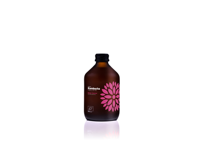 Ekologiškas gaivusis arbatos gėrimas VIGO Kombucha, mangas+pasifloras, 330 ml, LT-EKO-001 D
