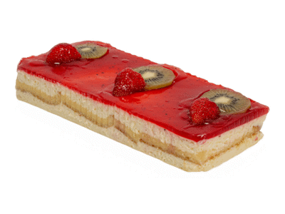 Plokštainis su braškėmis ir kiviais, 1 kg