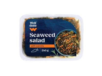 Marinuotų jūrų dumblių salotos su morkomis WELL DONE, 240 g