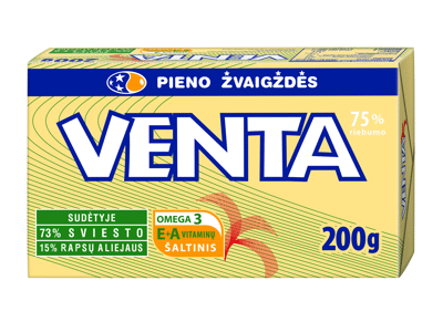 Tepusiųjų riebalų mišinys VENTA, 75 % rieb., 200 g