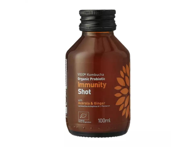 Gaivusis arbatos gėrimas VIGO Kombucha, Immunity shot, ekologiškas, 0,1 l, LT-EKO-001