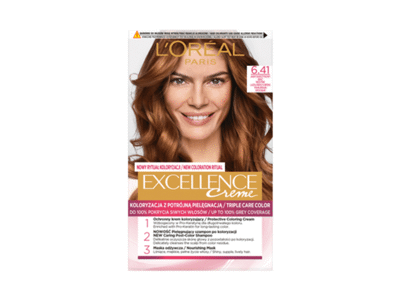 Plaukų dažai L'OREAL EXCELLENCE CREME, Nr. 6.41, 1 vnt.