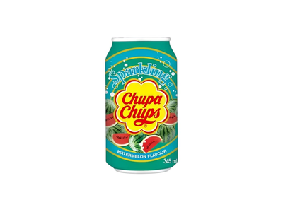 Gaivusis gazuotas gėrimas CHUPA CHUPS WATERMELON, 0,345 l