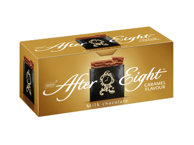 Juodojo šokolado plokštelės AFTER EIGHT, karamelės skonio, 200 g