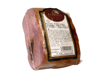 Keptas kiaulienos sprandinės vyniotinis su slyvomis, a. r., 1 kg