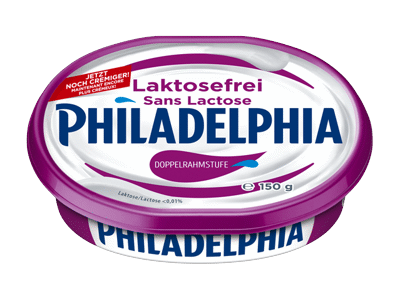 Tepamasis sūris PHILADELPHIA be laktozės, 21 % rieb., 150 g